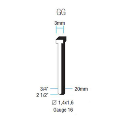 Καρφί GG64-20/5.000 (14') – Maestritools
