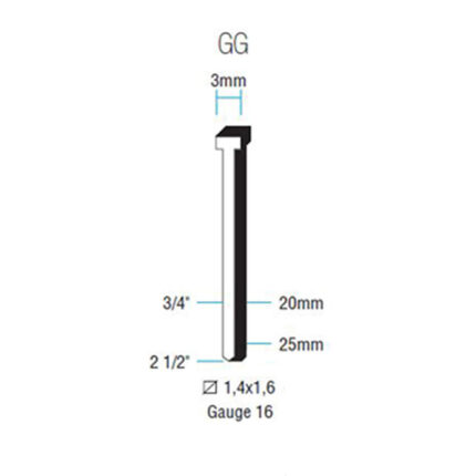 Καρφί GG64-25/2.500 (14') – Maestritools