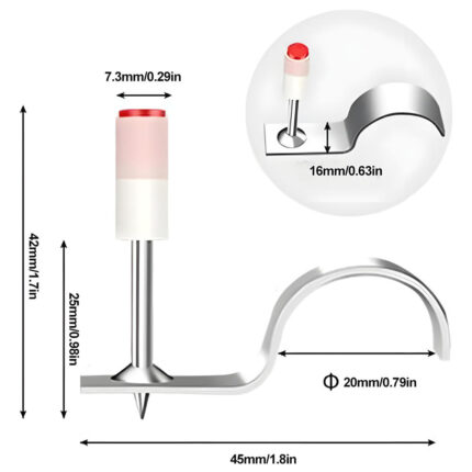 100 Καρφιά Μπετού για Σωλήνα 25mm - Φ20mm - Maestritools
