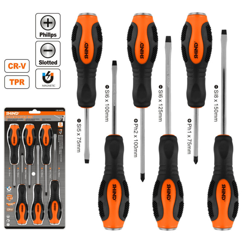 Σετ κατσαβίδια 6 τεμ. χτυπητά – Maestritools